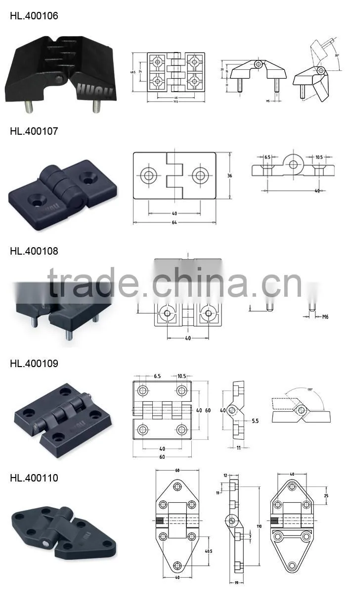 high quality locking hinge manufacturer /carbon steel or stainless steel shaft