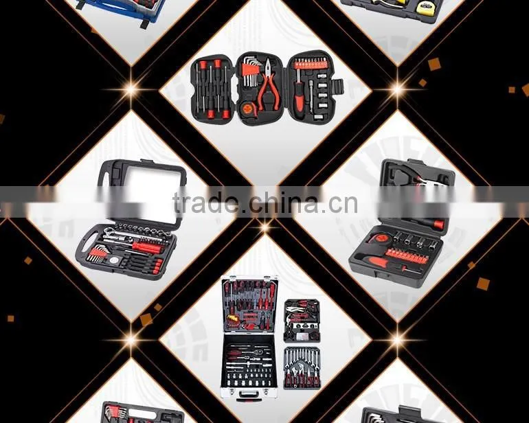 132pcs Mechanic Hand Tools Box Kit Set