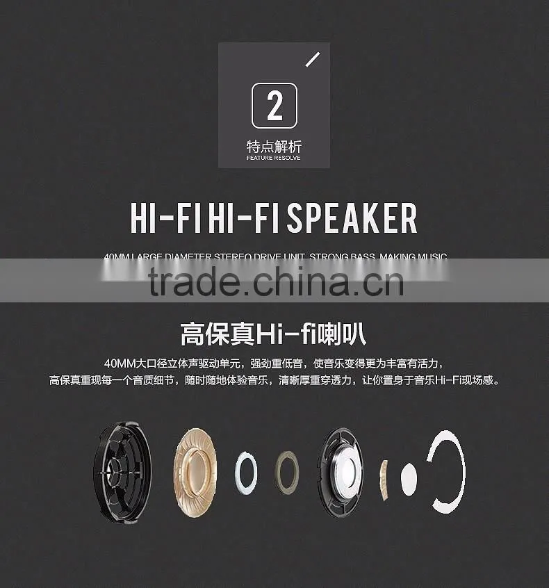 perfect for birthday christmas gift hot selling items in amazon good quality gadget H600 wired microphone headphone