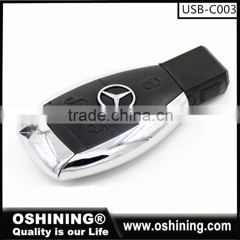 Free Sample Top Sell USB Memory Stick 2GB 4GB 8GB USB 2.0/3.0 Car Key Plastic USB Flash Drives(USB-COO1)