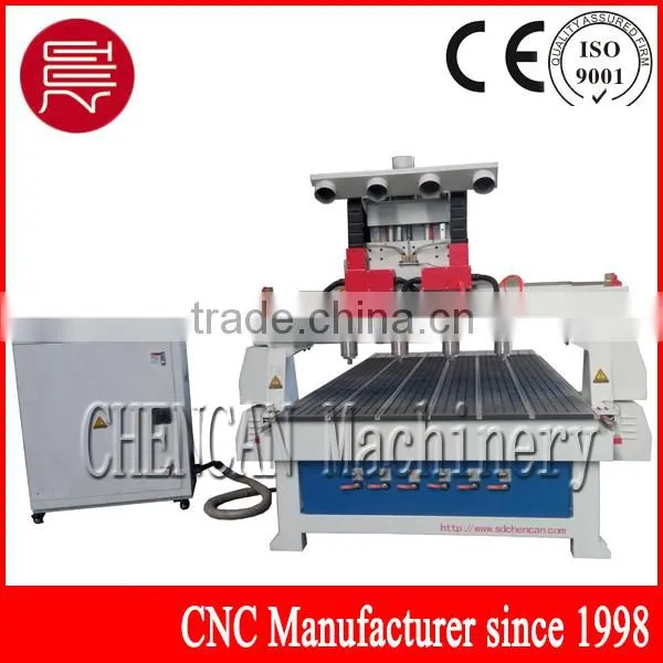 CHENCAN Four Spindles CNC Router for Wood/PVC/Acrylic/Soft Metal