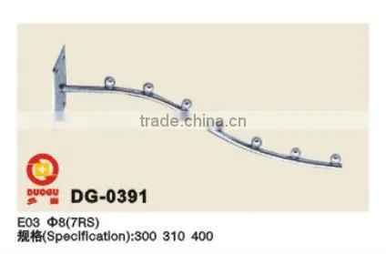 China foshan Diameter-19 pipe Length-300 5-Bead Bend clothes display rack factory