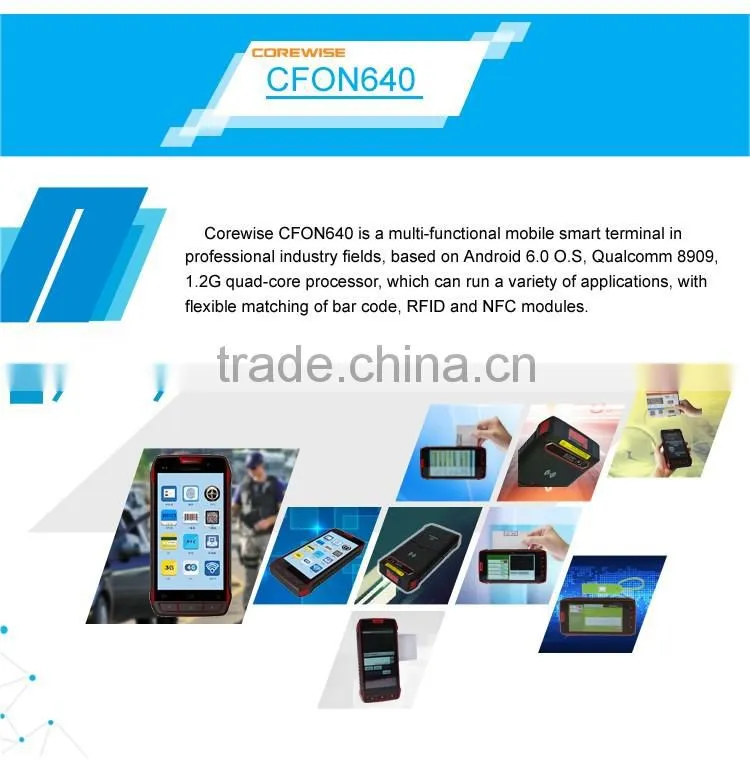 Chinese manufacturing 3g wifi bluetooth tablet uhf rfid rugged phone