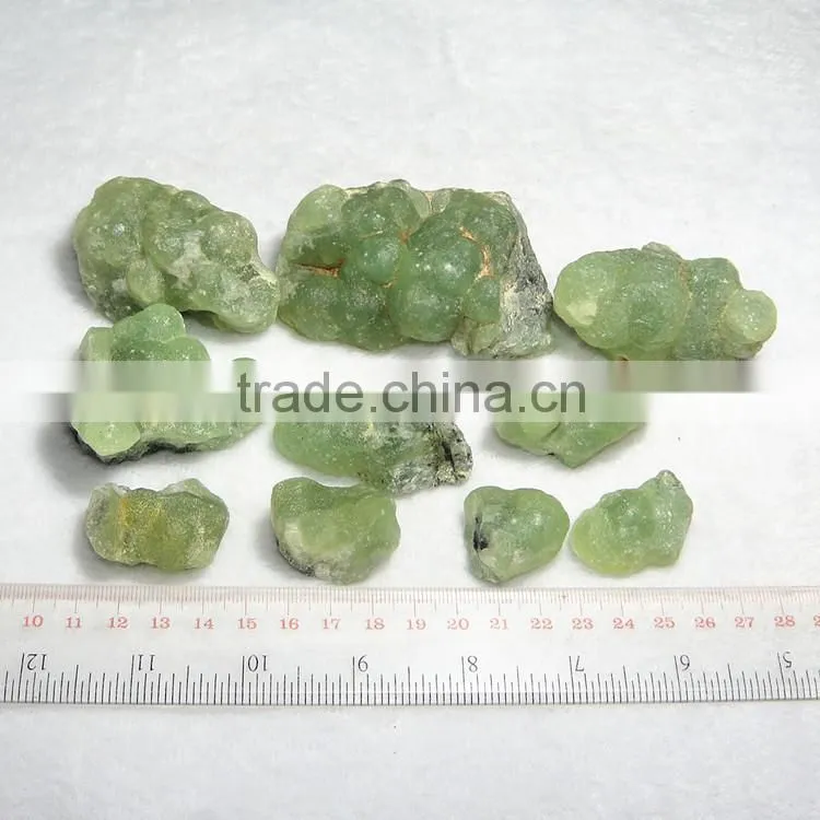 Natural semi-precious stones prehnite mineral raw materials