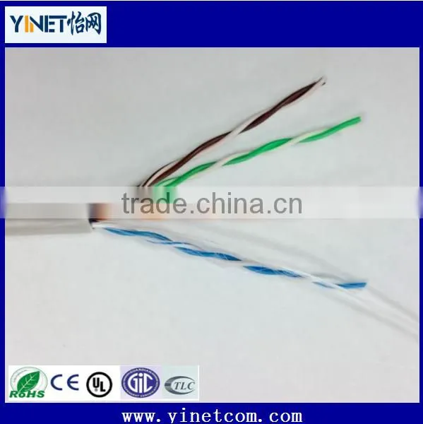 Bare copper 24Awg 4pairs UTP CAT 5e LAN ethernet cable for computer network