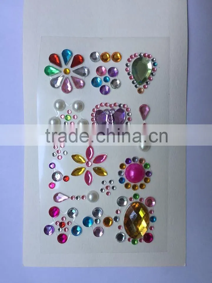jewels and rhinestones decoration stickers