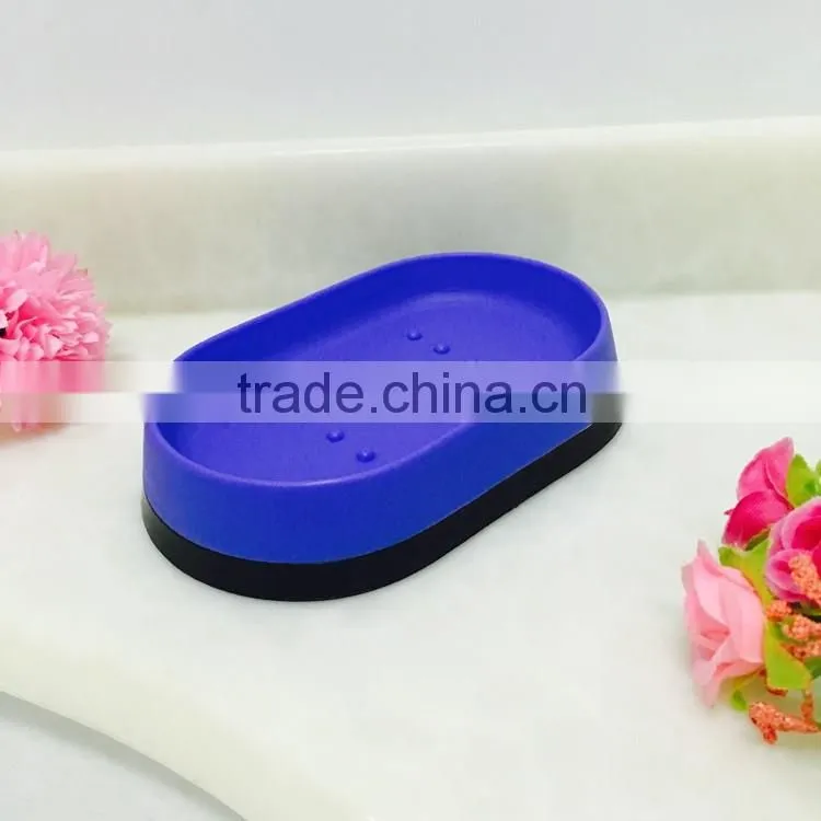 Blue round shape fancy soap dish