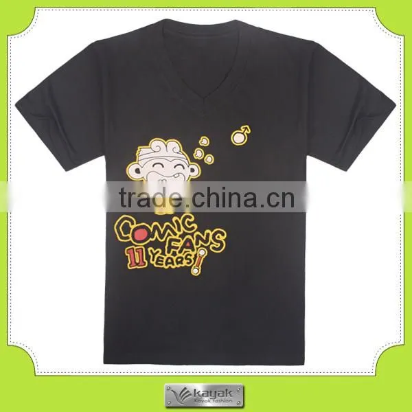 custom v neck boy cotton round neck cheap t-shirts