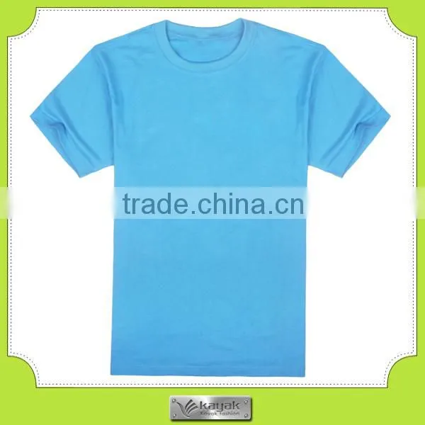 custom cheap men's blank round neck t shirt