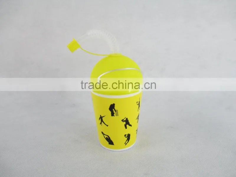 2014 NEW sports 300ml *425ml kids drinking cups with straw