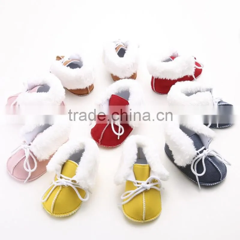 Large size winter baby shoes non slip fabric newborn shoes