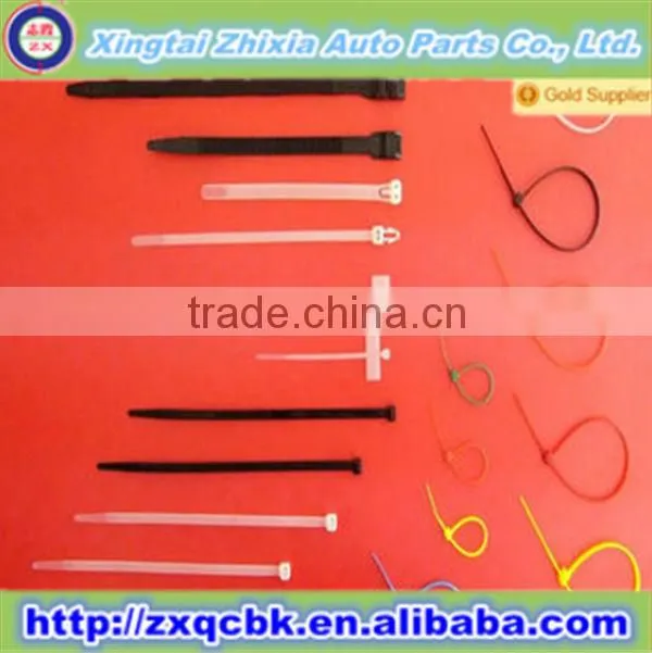 nylon cable tie/quick release cable tie/releasable plastic cable tie
