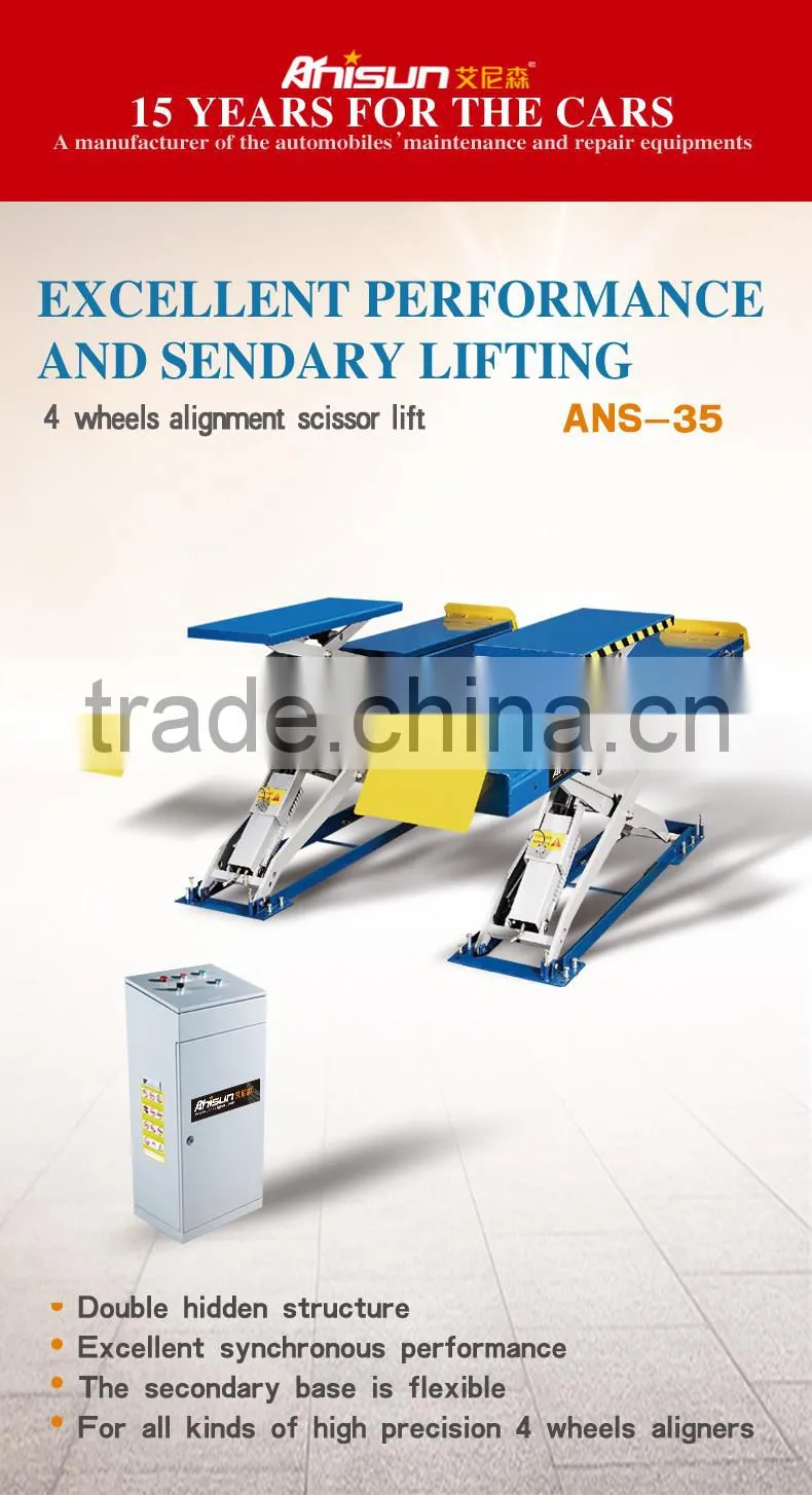 Full rise car used wheel alignment lift for car racing
