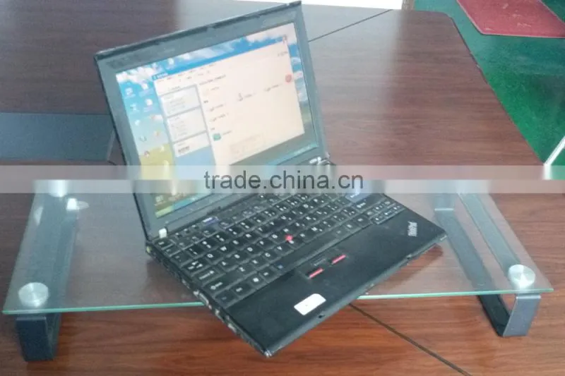 2016 hot sell glass top laptop desk