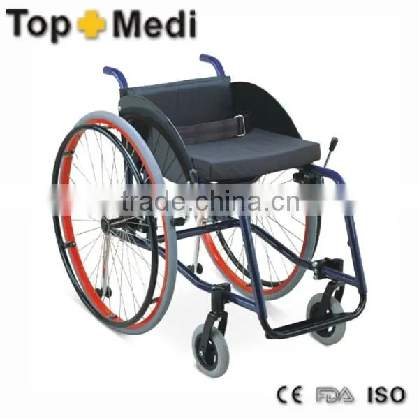 Rehabilitation Therapy Supplies Guangzhou Topmedi Aluminum Basketball Wheelchair For Sports