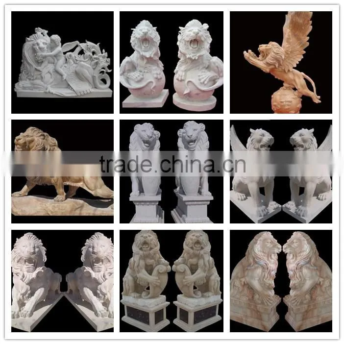 Cheap Marble Lion Statues With Wings