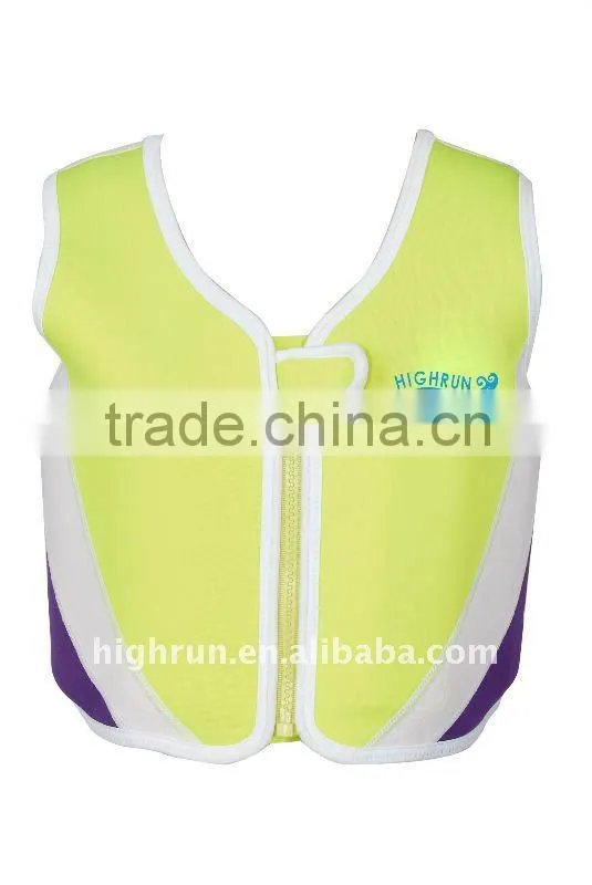 Children front zipper Neoprene Float Swim Vest