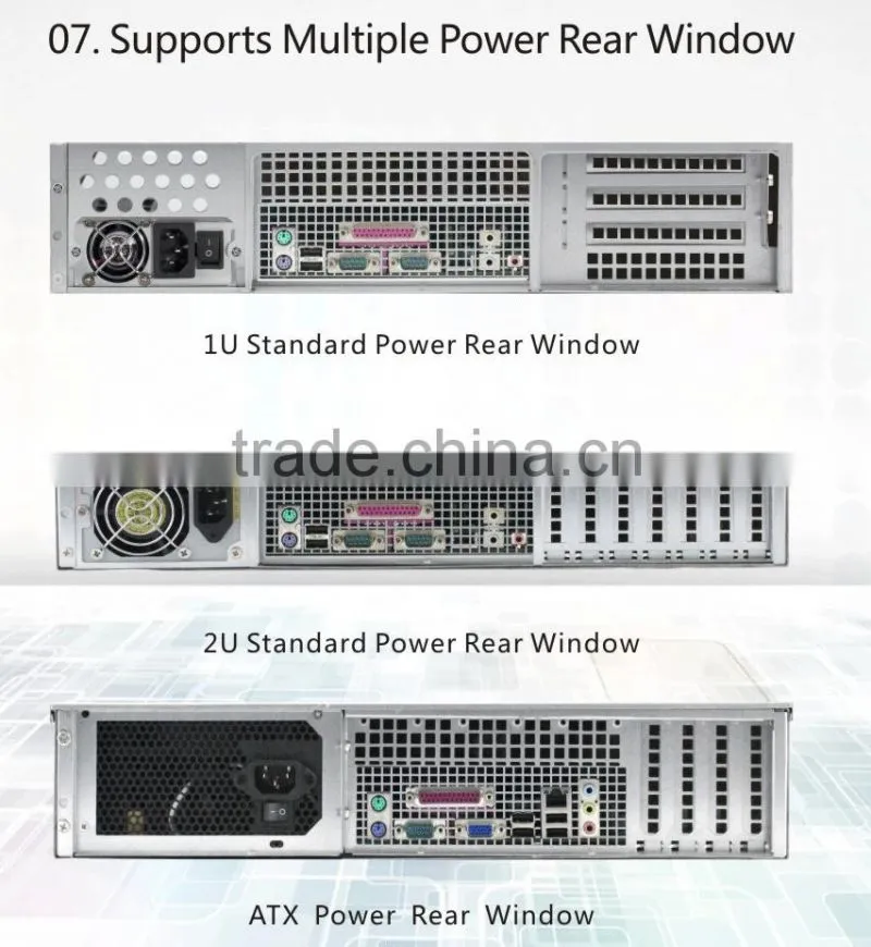 2u 12 bays hot swap rack mount computer case with lock