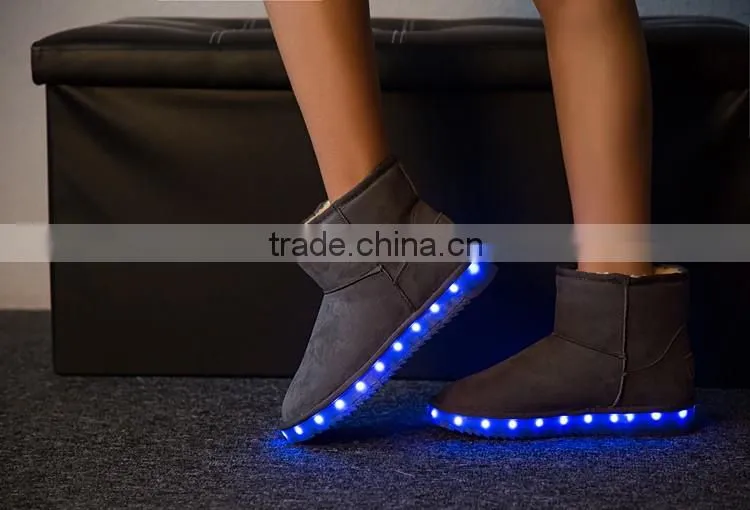 led snow boot High quality Fashion Led Light Up Snow Boots new products
