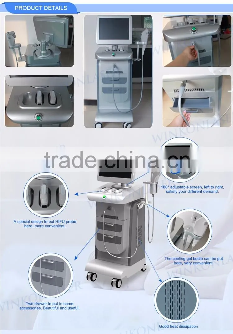 Winkon newest beauty & personal equipment hifu ultrasound machine & wrinkle removal hifu face lift