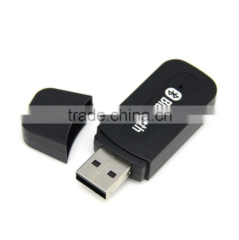 Portable Bluetooth Wireless USB Audio Music Receiver Adapter for Speakers with 3.5mm audio Cable