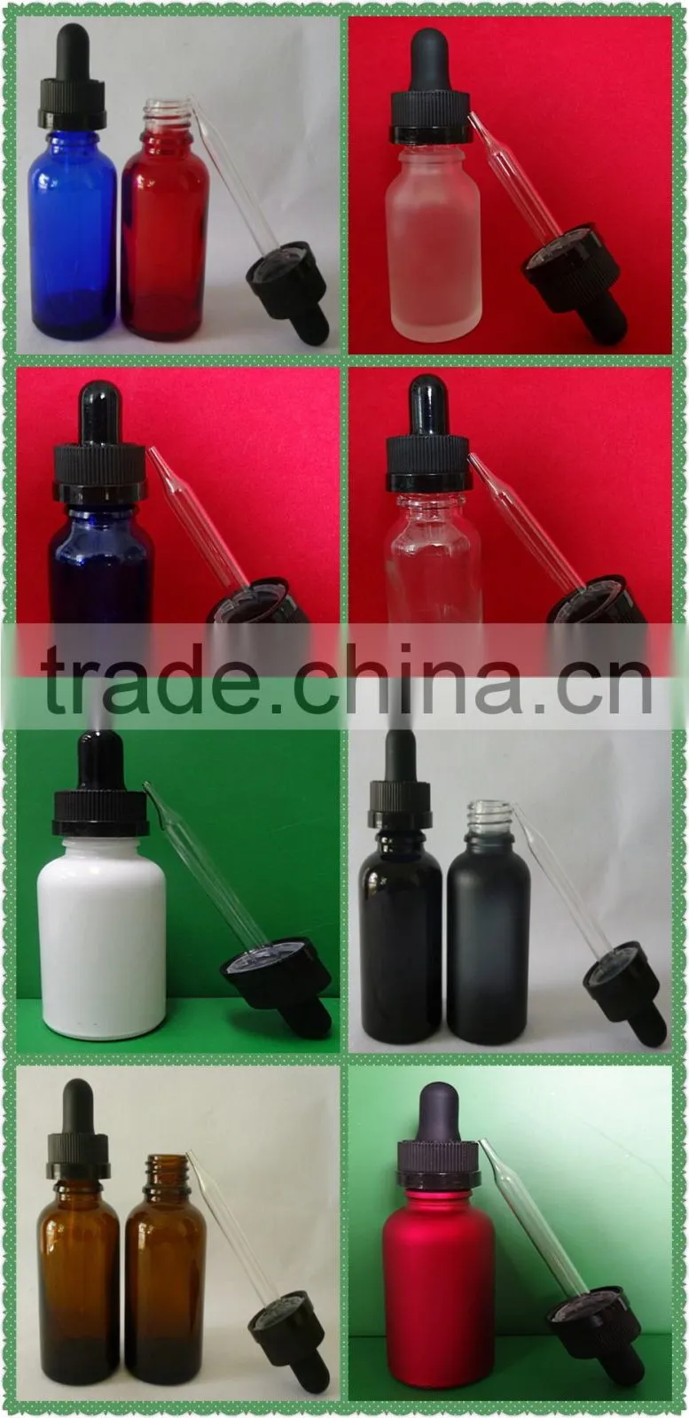 Wholesale Empty E-liquid skull shape glass dropper Bottles for e-juice in Bulk