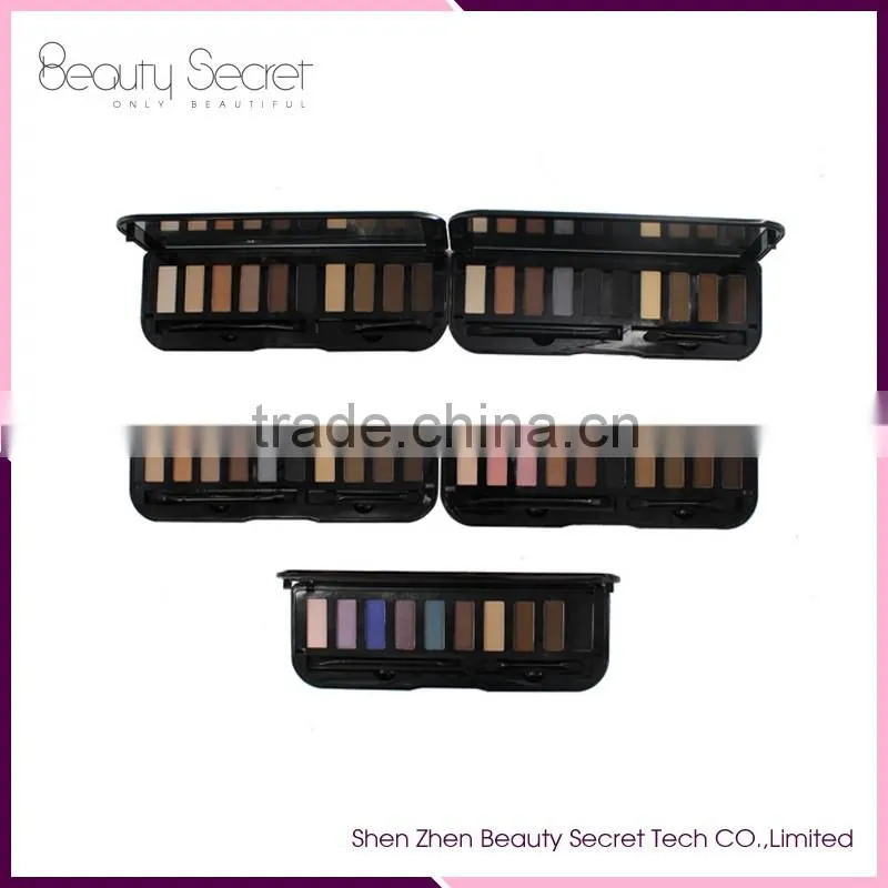 Pro 10 color cosmetic shimmer eyeshadow palette makeup hot