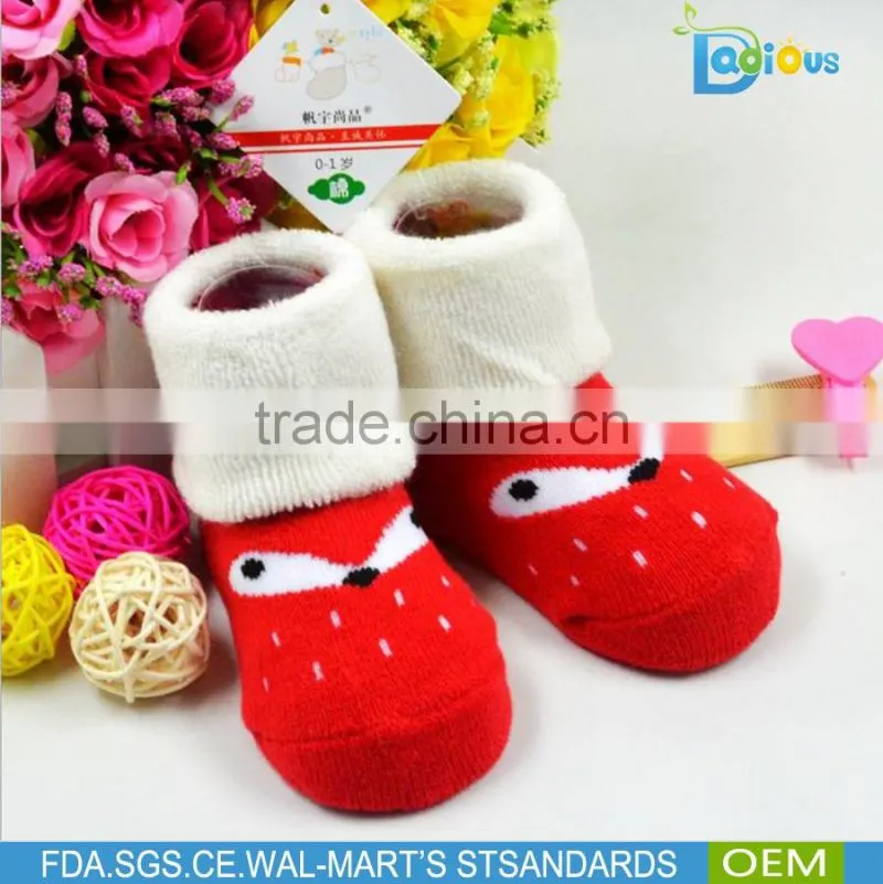 Cute Cotton Printed Baby Cartoon Socks Children Shoe Socks with 20 different design