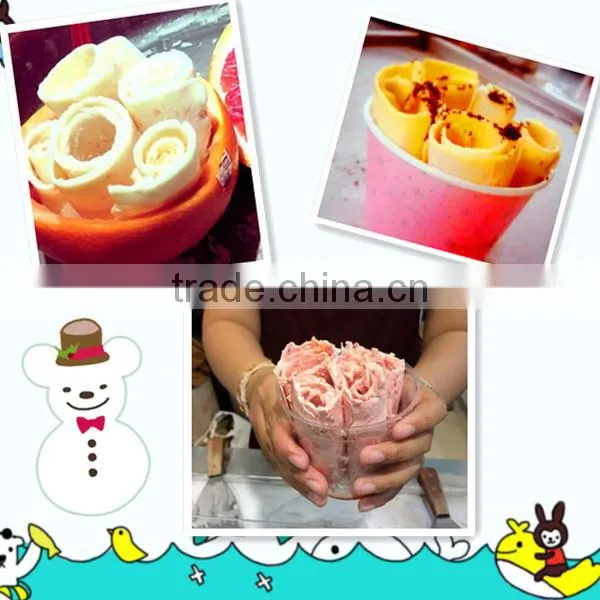 Fried ice cream cart with fried ice cream machine for sale