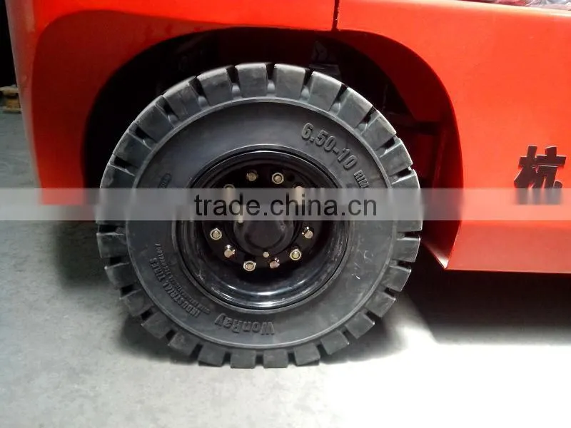 hot sale wonray brand high quality solid tyres 300-15 solid forklift tyres with wheel rims
