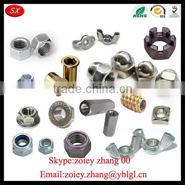 High Quality High Precision Customized Aluninum Flat Npt Nut For Sale
