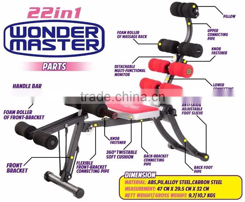 22 IN 1 Wonder Master GYM FITNESS SIX PACK