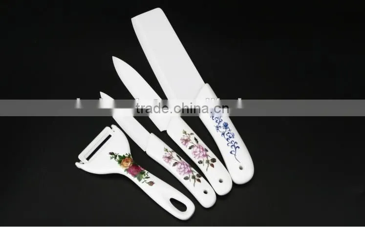 Kitchen ceramic knife with holder set