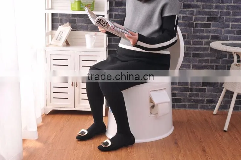 Plastic Movable Mobile Toilet for The Disable Elder Pragnent Women