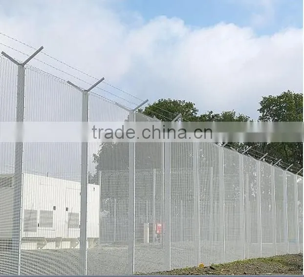 high security performance powder coated 358 mesh fence welded wire mesh for prison use