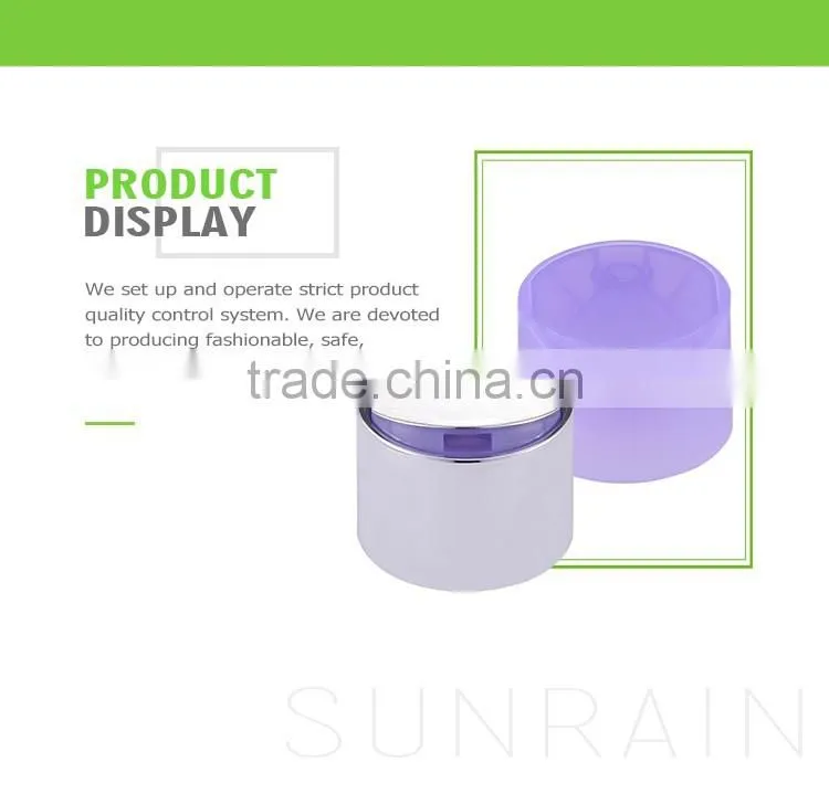 2016 China hot sell fashion aluminium-plastic flip top cap 20/410