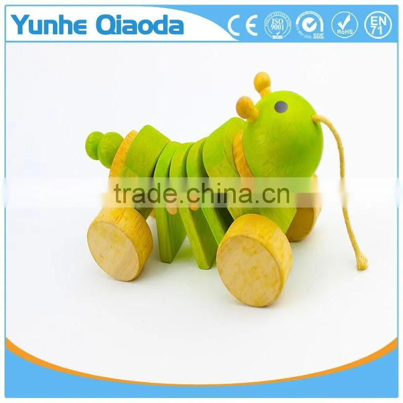 Pull Along insect Wooden Toy wiggles as you pull they make a clicking sound and make a fun baby