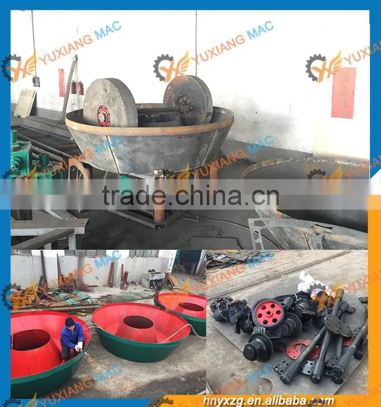 Yuxiang machinery high capacity gold pan mill for sale in Egypt