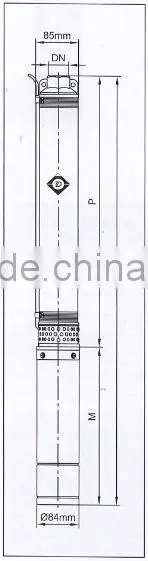 CE certified electric centrifugal submersible water pumps 3.5SD 3 4