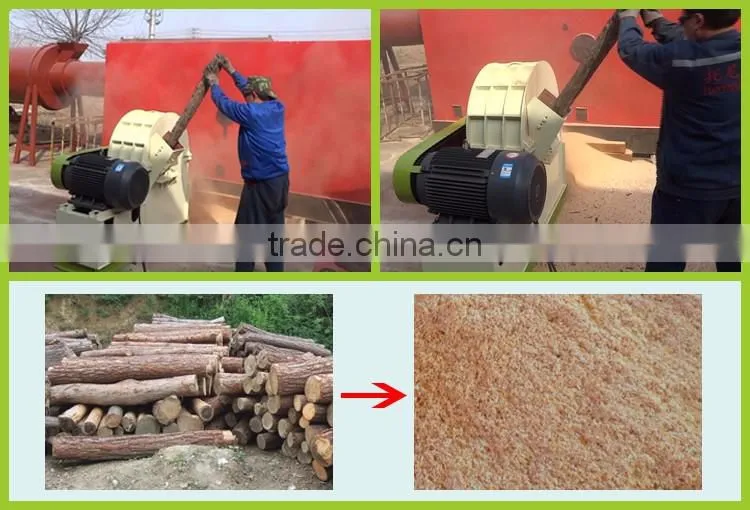 High effective energy saving wood log crusher