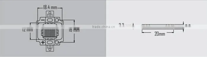 10W LED grow light chip