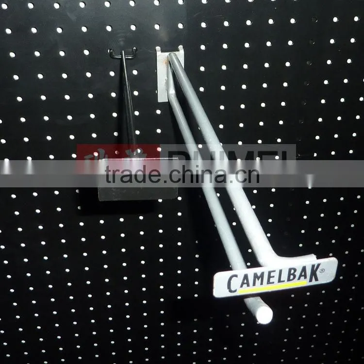 Slatwall metal supermarket pegboard display hook