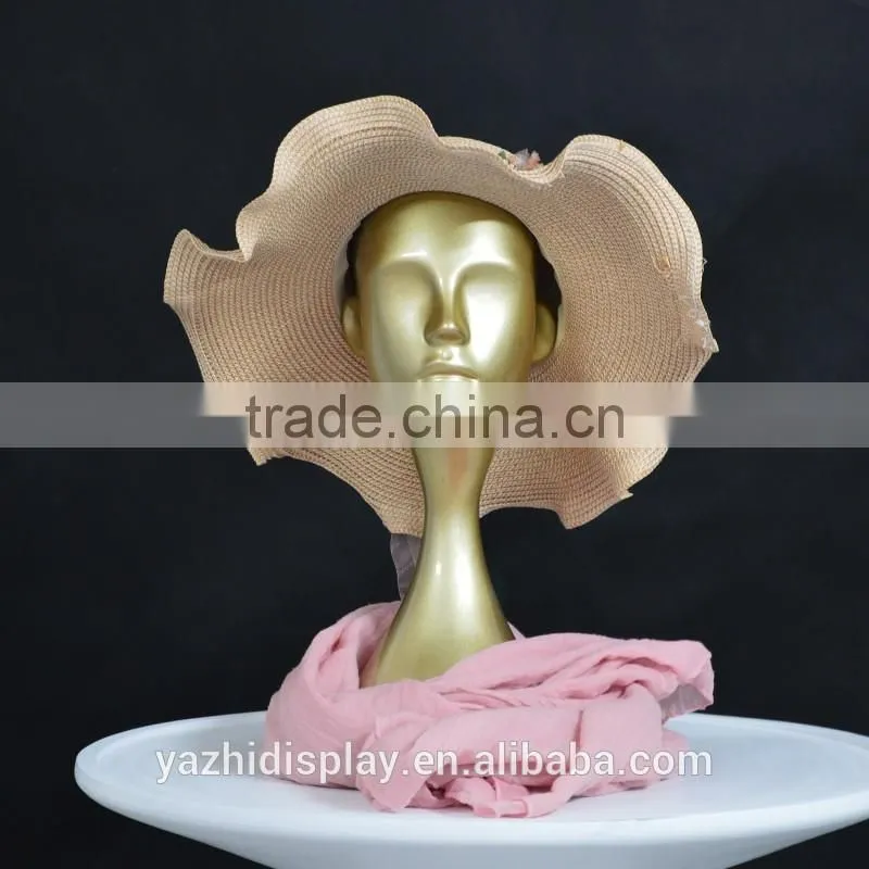 Fashional egg head Fabric cover mannequin for hat display