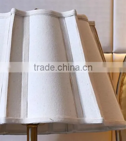Black marble lamp body brass decoration bottom fabric lampshade table lamp