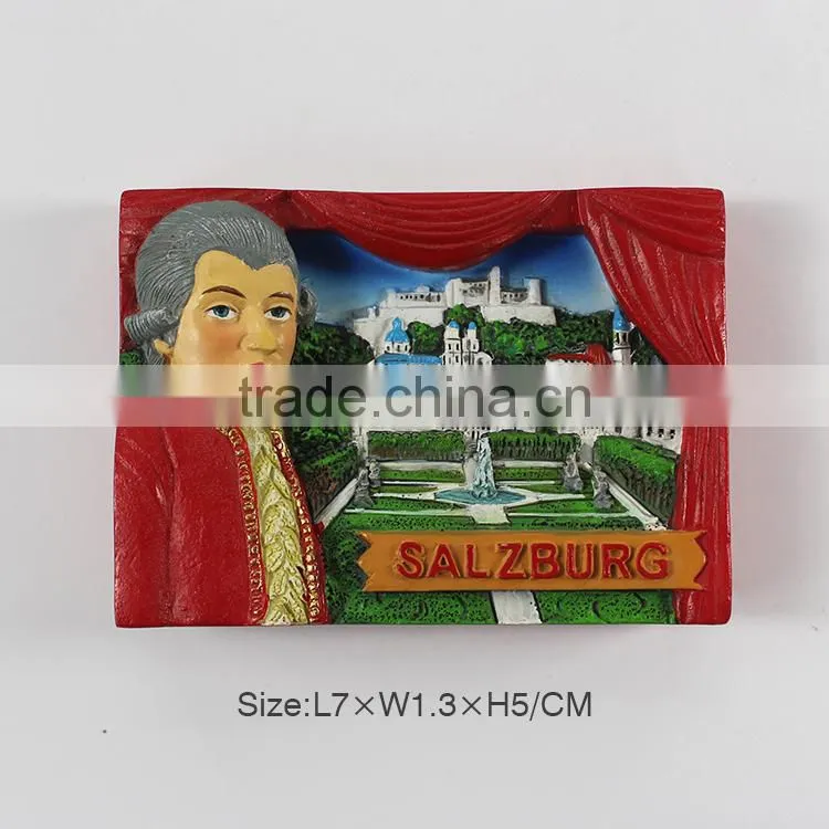 Hot selling souvenir polyresin fridge magnets