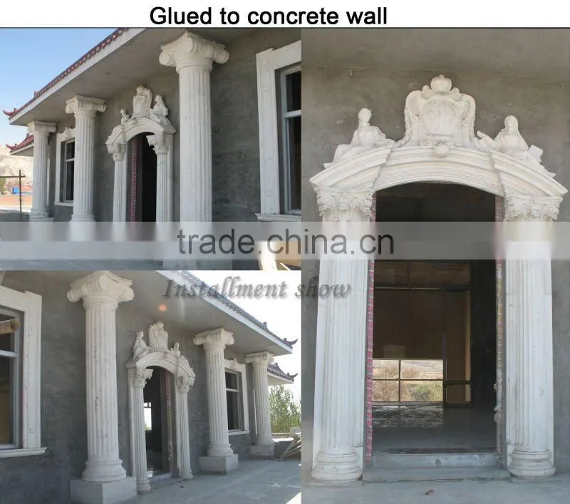 Clasical Marble Door Arch Surround Pattern Carving