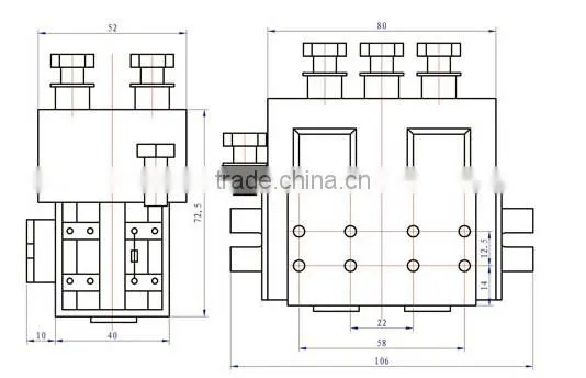 dc electric reversing contactor 72VDC coils 400AMPS