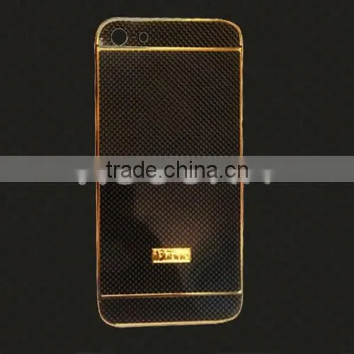 High quality new design housing for iphone 5/5s carbon fiber back housing factory price,carbon fiber phone housing