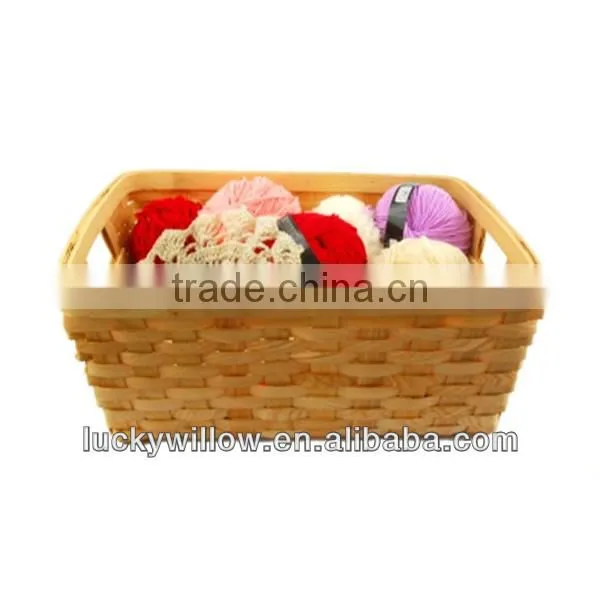 2014 new design handmade wood chip basket