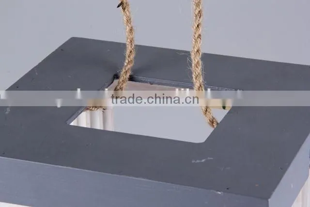 Wooden Candle Holder With Portable Rope/Home Decoration Candlestick